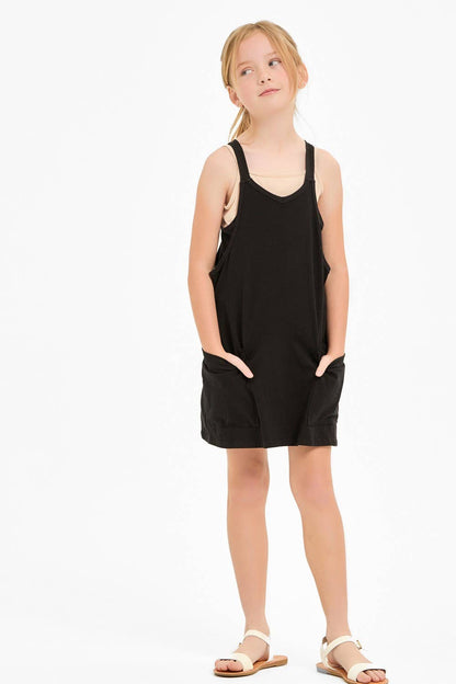 Relaxed Tank Dress with Built-In Romper Lining